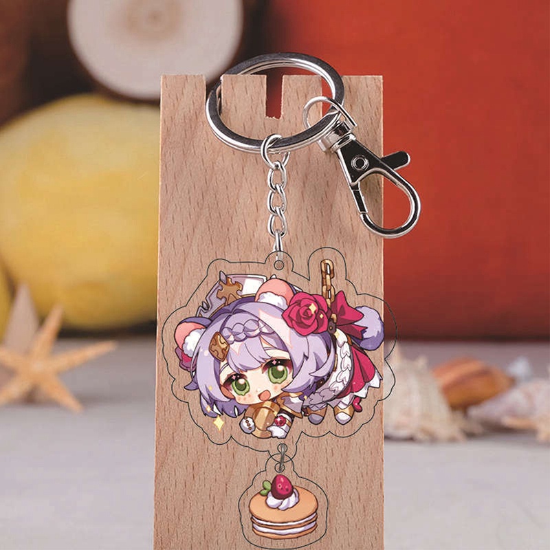 Móc Khóa Hình Chibi Bằng Kim Loại