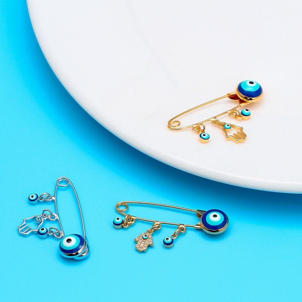 LEILY Ghim Cài Túi Xách Hình Đôi Mắt Quỷ