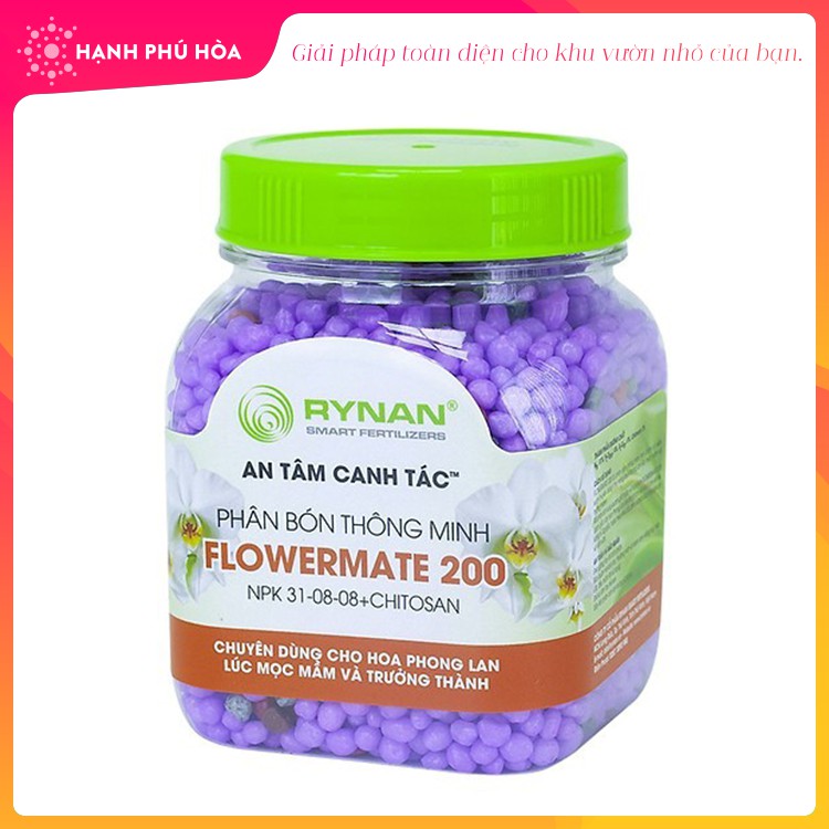 COMBO 3 Loại Phân Bón Rynan 200 210 220 (150g/Hũ) Thông Minh Tan Chậm Flowermate Giải Pháp Toàn Diện Cho Cây Lan