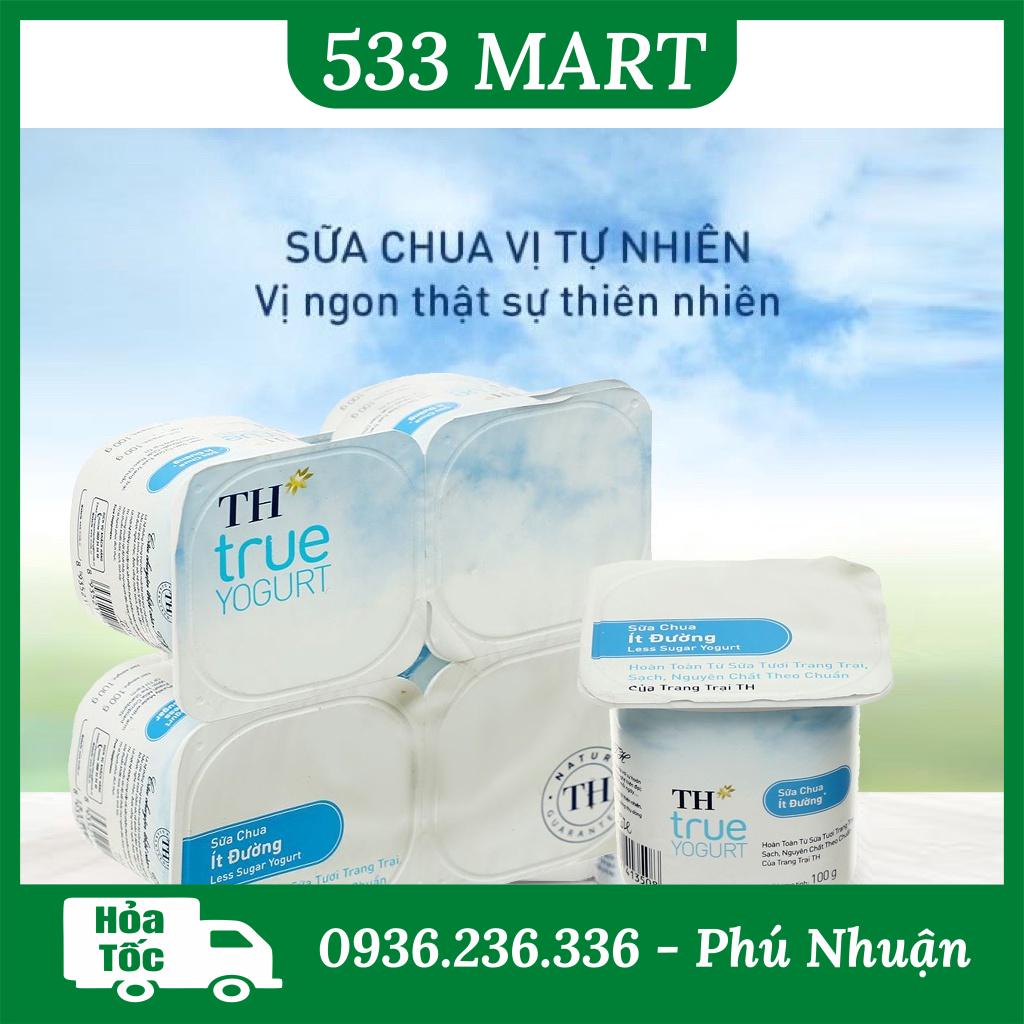 Sữa chua ăn TH True Milk Không đường/ Ít đường/ Có đường/ Nha đam/ Sầu riêng x 100g