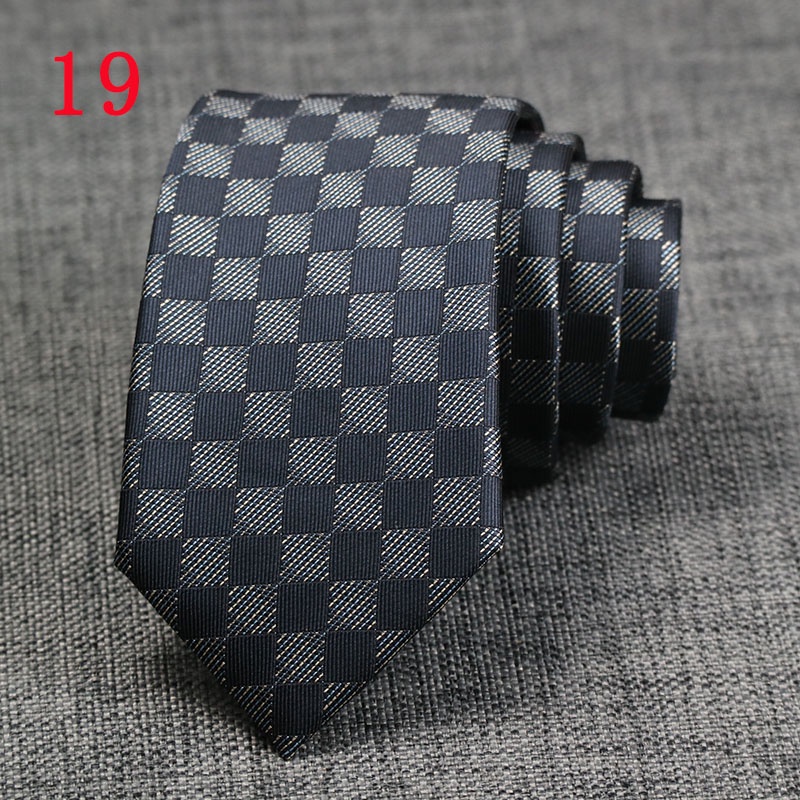 Cà Vạt 7CM Họa Tiết Hoa / Chấm Bi Thời Trang Công Sở Cho Nam