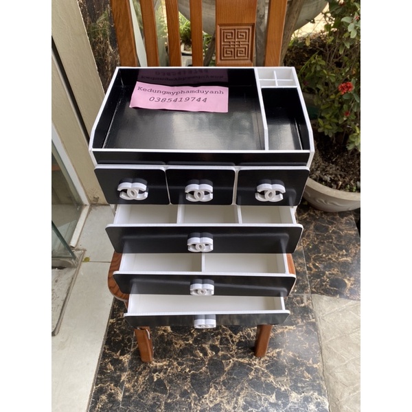 Kệ mỹ phẩm 5 tầng đặc biệt, tủ đựng phụ kiện trang điểm