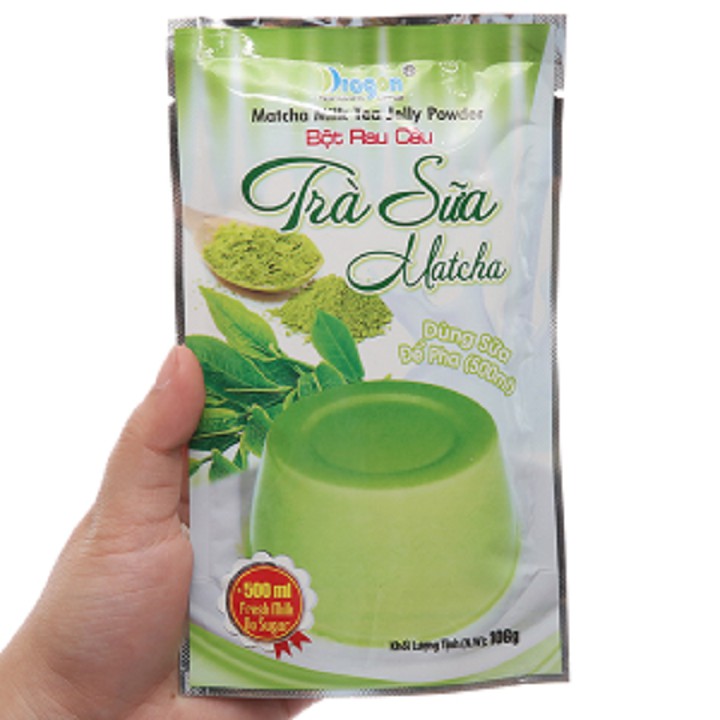 Bột rau câu trà sữa matcha hiệu Dragon gói 106g | BigBuy360 - bigbuy360.vn