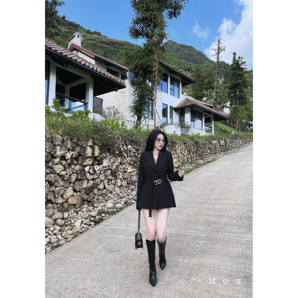 Áo khoác vest khuy cài eo siêu hot BN613