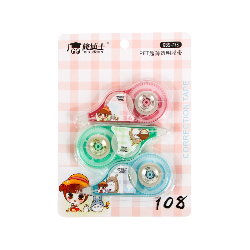 bút xóa băng keo hai mặt cute Băng sửa đổi Đồ dùng học tập