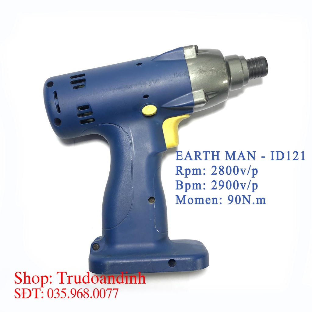 Máy bắt vít Earth Man 12v - Hàng bãi nhật