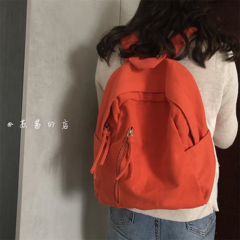 Ba Lô Canvas Thiết Kế Đơn Giản Phong Cách Retro Anh Quốc Cho Học Sinh