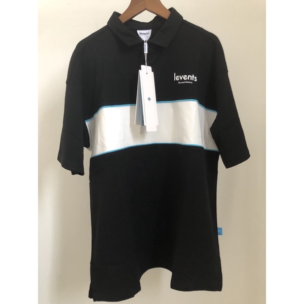 Áo Polo Levents Striple Black/White Và Polo Mini Popular ( Season Mới 2022 Tặng Kèm Giấy thơm)h