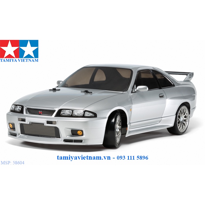58604 Mô hình xe ô tô điều khiển từ xa 1/10 SCALE R/C 4WD HIGH PERFORMANCE RACING CAR NISSAN SKYLINE GT-R (R33)