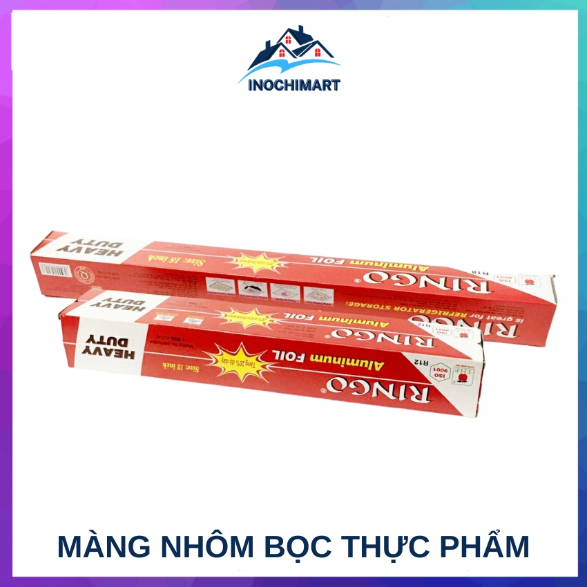 Giấy Bạc Nướng Thực Phẩm Ringo R12, R18 - Màng Nhôm Bọc Thực Phẩm