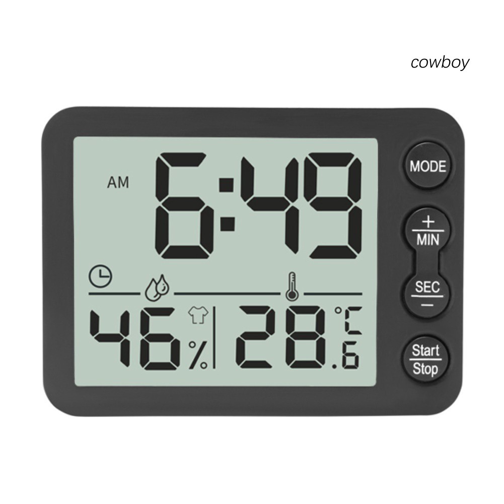 Đồng Hồ Đo Nhiệt Độ Và Độ Ẩm Màn Hình Lcd Gắn Tường Tiện Dụng