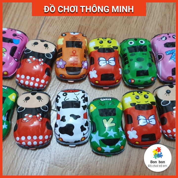 Ô tô mini vặn chạy đà nhiều màu sắc cho bé Bonkids toys