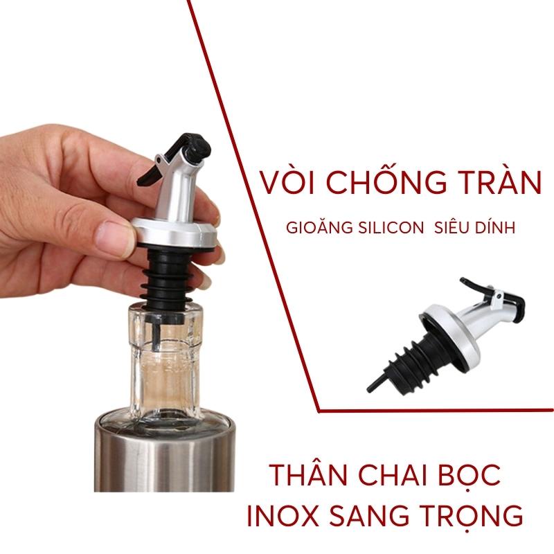 Chai Đựng Dầu Ăn, Nước Mắm Có Nắp Rót Chống Tràn