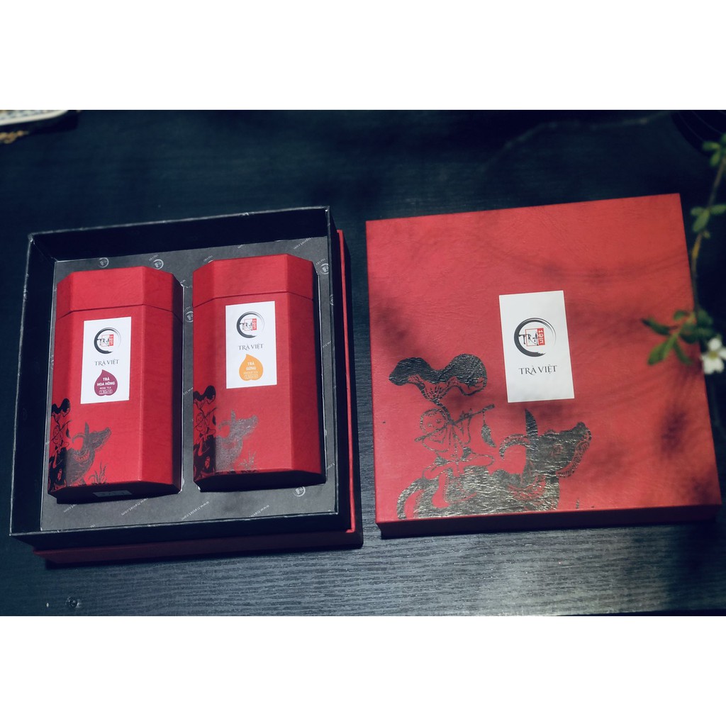 TRÀ VIỆT Hộp Quà Tết Tri Kỷ Gỗ Thông Trắng New Zealand Cao Cấp | BigBuy360 - bigbuy360.vn