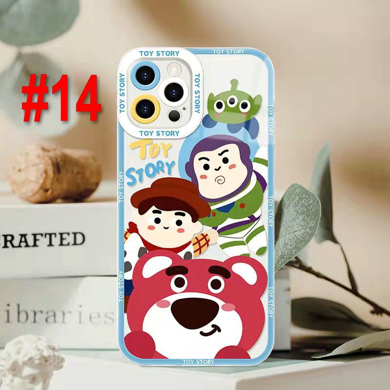 Casing OPPO A76 A16 A96 A54 A15 A15S A53 A33 2020 A52 A72 A92 A31 A74 A95 A94 A1K A3S A9 A5 2020 A7 A5S A12 A11K A37 Reno 7 Z 5 6 4 F 5F 4G 5G Reno7 Reno5 F11 Neo 9 Cute Angel Eyes Stitch Strawberry Bear Lotso Mr.Q Buzz Lightyear Woody Cartoon Case STD 13