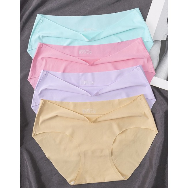 Combo 3 Quần lót nữ đúc su không viền thun lạnh màu ngẫu nhiên CBQL01 | BigBuy360 - bigbuy360.vn