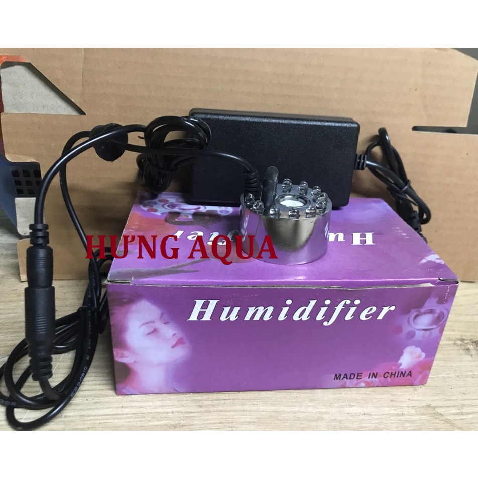 Máy tạo khói, sương Humidifier cho hòn non bộ, hồ bán cạn, bể thủy sinh, tạo khói khỏe có đèn