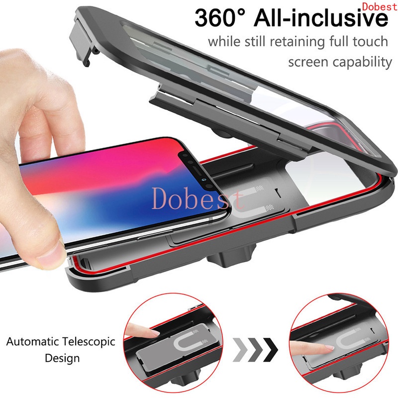 Giá Đỡ Điện Thoại Xoay 360 Độ Chống Thấm Nước Gắn Xe Đạp/Xe Máy Tiện Lợi