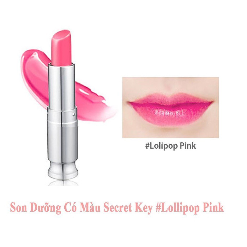 Son Dưỡng Có Màu Secret Key Sweet Glam Tint Glow 3.5gr - Khongcoson