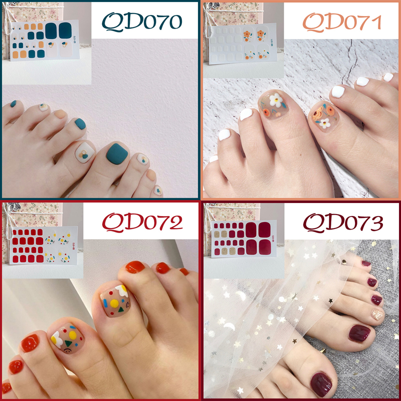 Miếng Dán Trang Trí Móng Chân Độc Đáo Chống Thấm Nước