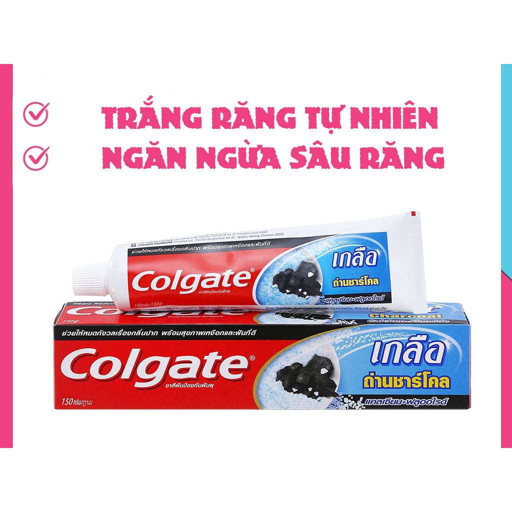 Kem đánh răng Colgate muối than hoạt tính 150g
