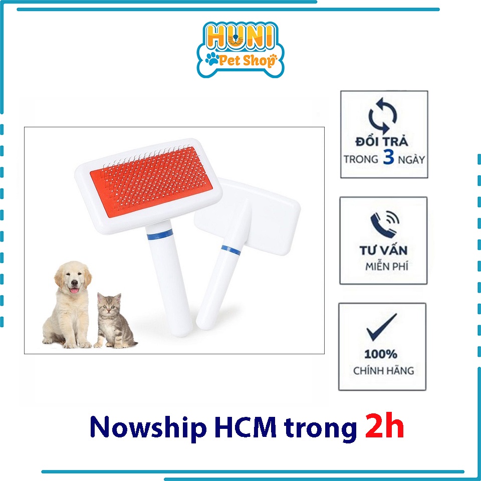 Lược kim chải lông cho chó mèo lông dài hoặc giống chó poodle - Huni petshop
