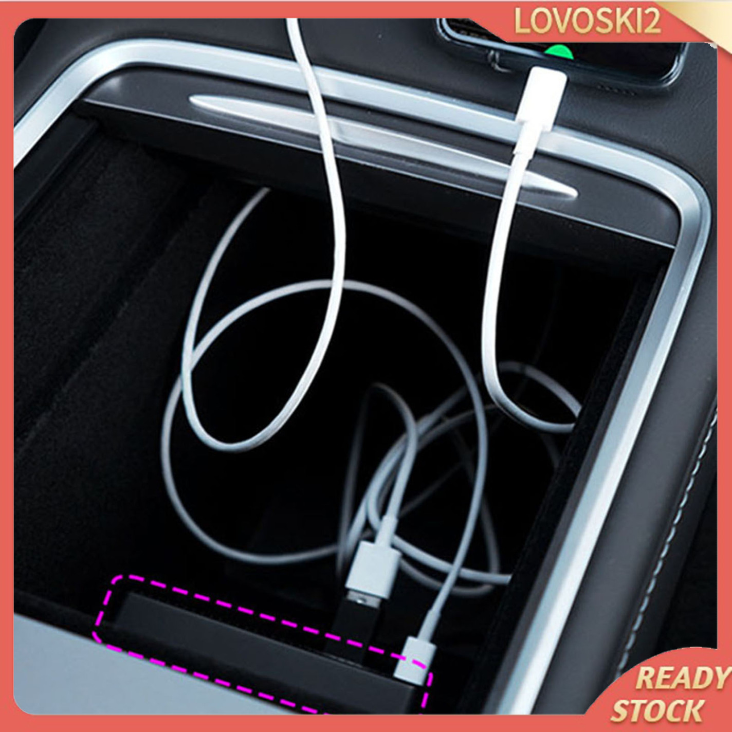 Bộ Chia Cổng Usb Loski2 Cho Tesla Model 3 Y 2021 4 Trong 1