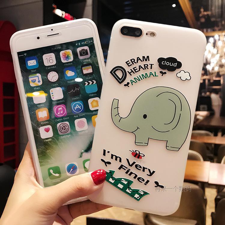 [ IPHONE ] Ốp Voi Và Hươu Cao Cổ - Ốp SIlicon - B071 | BigBuy360 - bigbuy360.vn