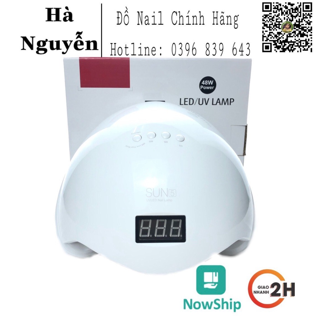 Máy Hơ SUN 5 - Máy Hơ Sơn Gel SUn 5 UV/LED 48W Bảo Hành 3 Tháng [ HÀNG CHÍNH HÃNG ] - Máy hơ móng