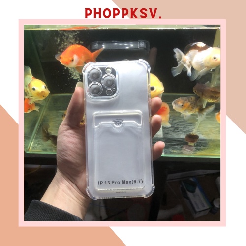 Ốp lưng kèm ví Iphone full viền trong suốt, chống sốc ip  đủ mã X,Xr,XsMax,11,12,13 Pro Max (PKDTSV)