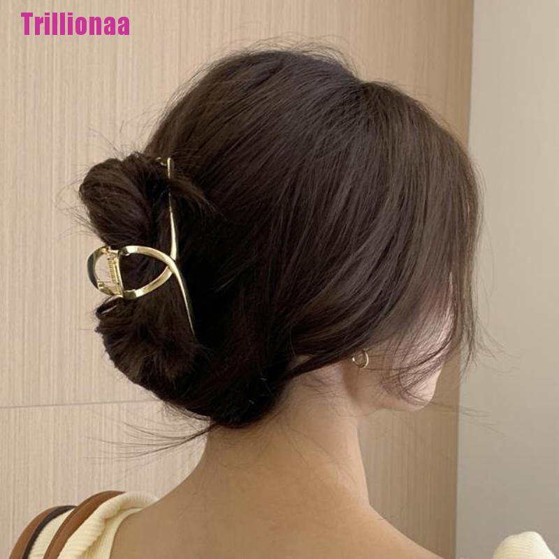 (Hàng Mới Về) Kẹp Càng Cua Bằng Kim Loại Dành Cho Nữ