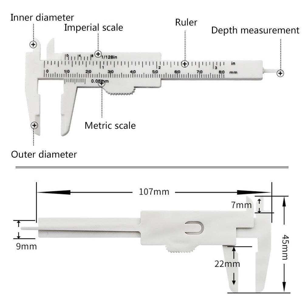 Thước Cặp Cơ Khí Mini 80mm P8E3