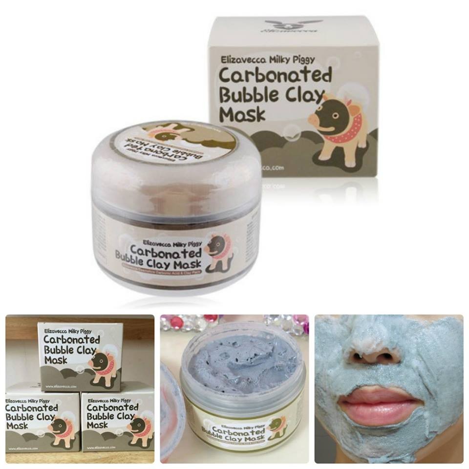 Mặt Nạ Elizavecca Milky Piggy Carbonated Bubble Clay Mask