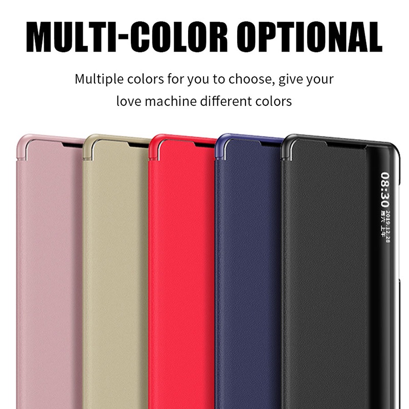 Ốp Điện Thoại Nắp Lật Mặt Gương Thông Minh Cho Samsung Galaxy S22 S21 S20 Plus S20 FE S22 Ultra 5G