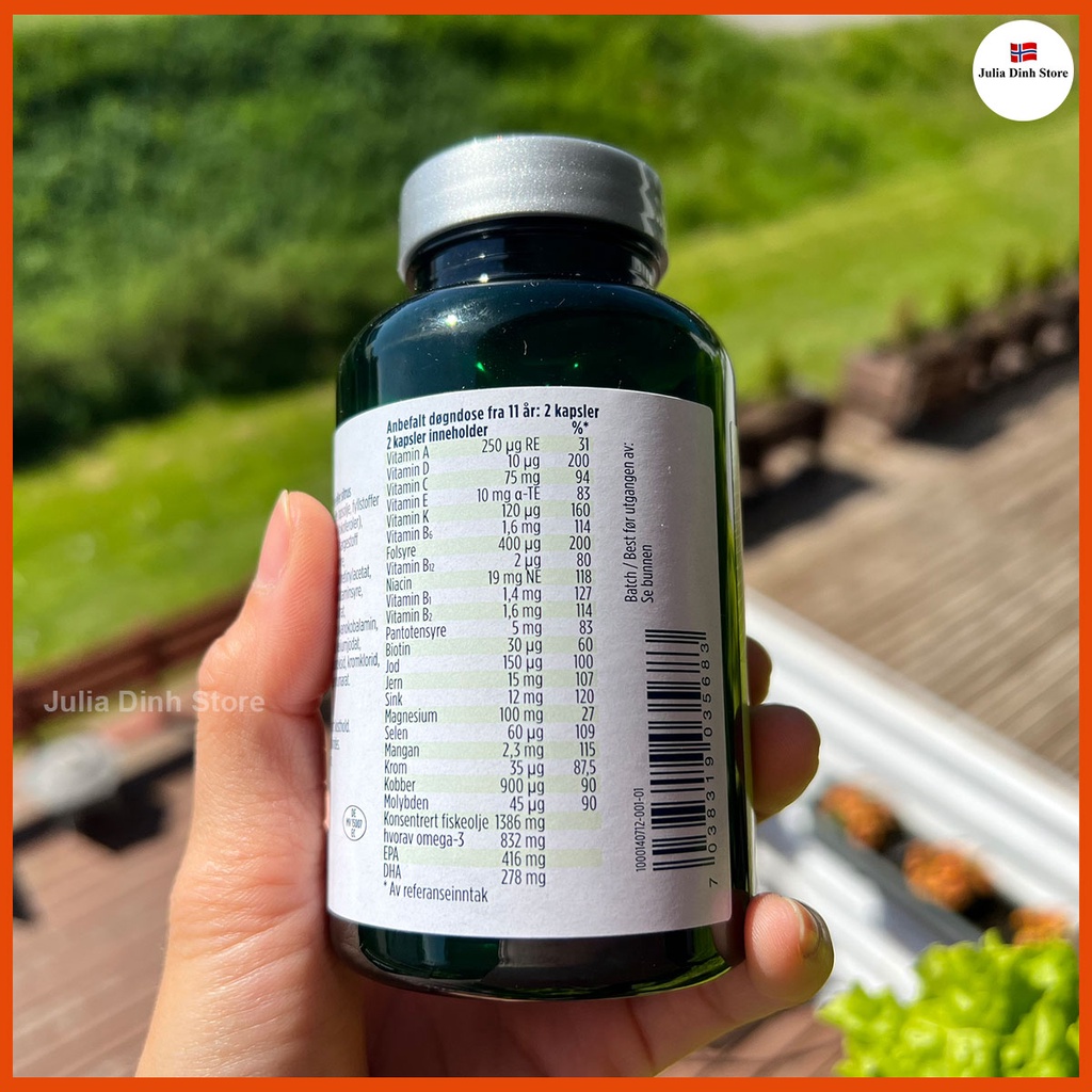 Dầu cá Omega 3 Multi NYCOPLUS hộp 90 viên - nội địa Na Uy
