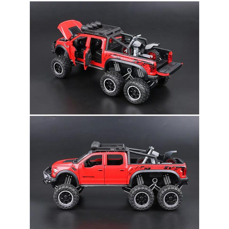 Xe mô hình Ford F150 Raptor 6×6 1:28 CZ