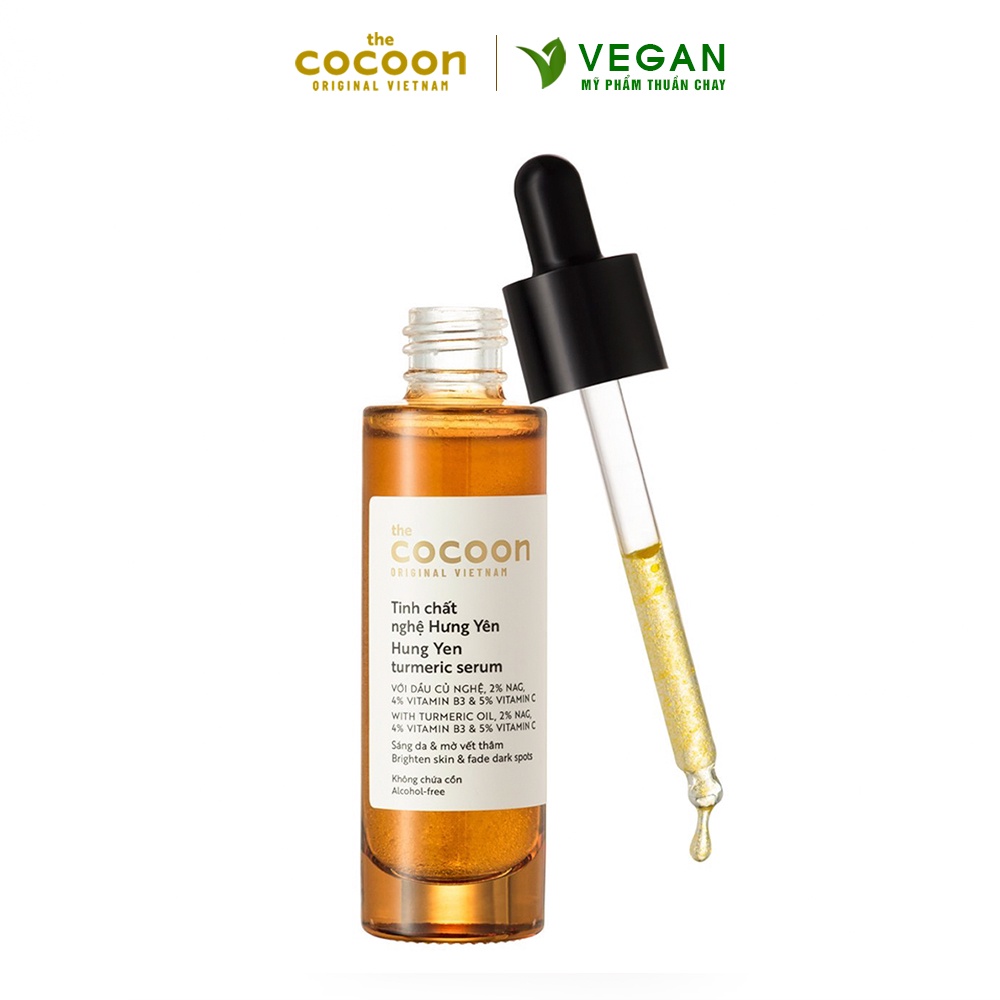 [Mã FMCGMALL -8% đơn 250K] Tinh chất nghệ Hưng Yên cocoon 30ml (turmeric serum) thuần chay