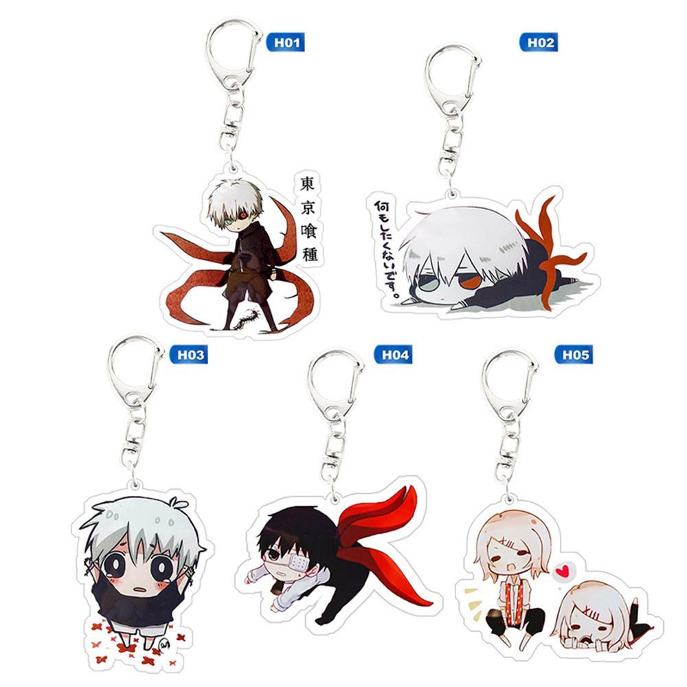 IVORY Mặt Dây Chuyền Hai Mặt Acrylic Ken Kaneki Trong Tokyo Ghoul Thời Trang