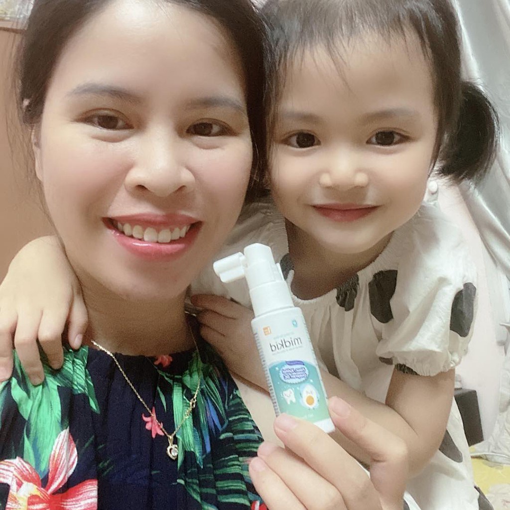 Xịt chống sâu răng midkid giải pháp phòng ngừa sâu sún mủn răng ở trẻ nhỏ thay thế kem đánh răng - Chai xịt 30ml