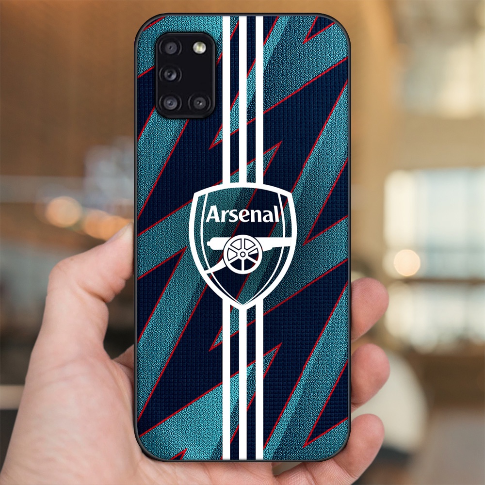 Ốp lưng Samsung A31 viền đen in hình Arsenal FC