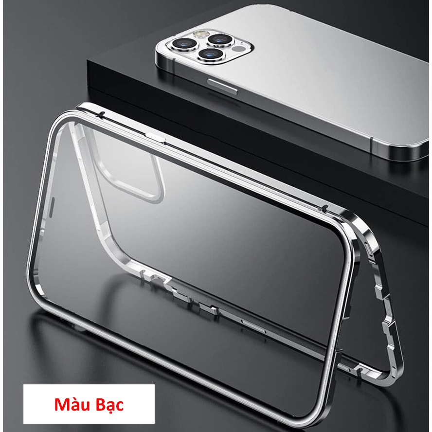 Ốp lưng nam châm cường lực 2 mặt cho iPhone 14 Pro Max 13 Pro Max 13 12 Pro Max 12 11 Pro Max 11 Xs Max Xs 8plus 7plus