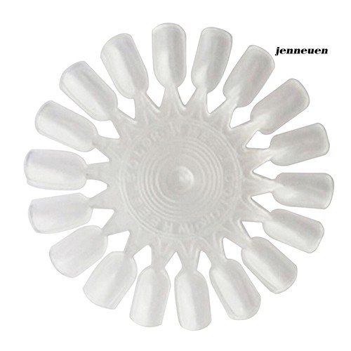 [Hàng mới về] Set 10 đĩa 18 móng giả trưng bày màu sơn móng tay tiện lợi