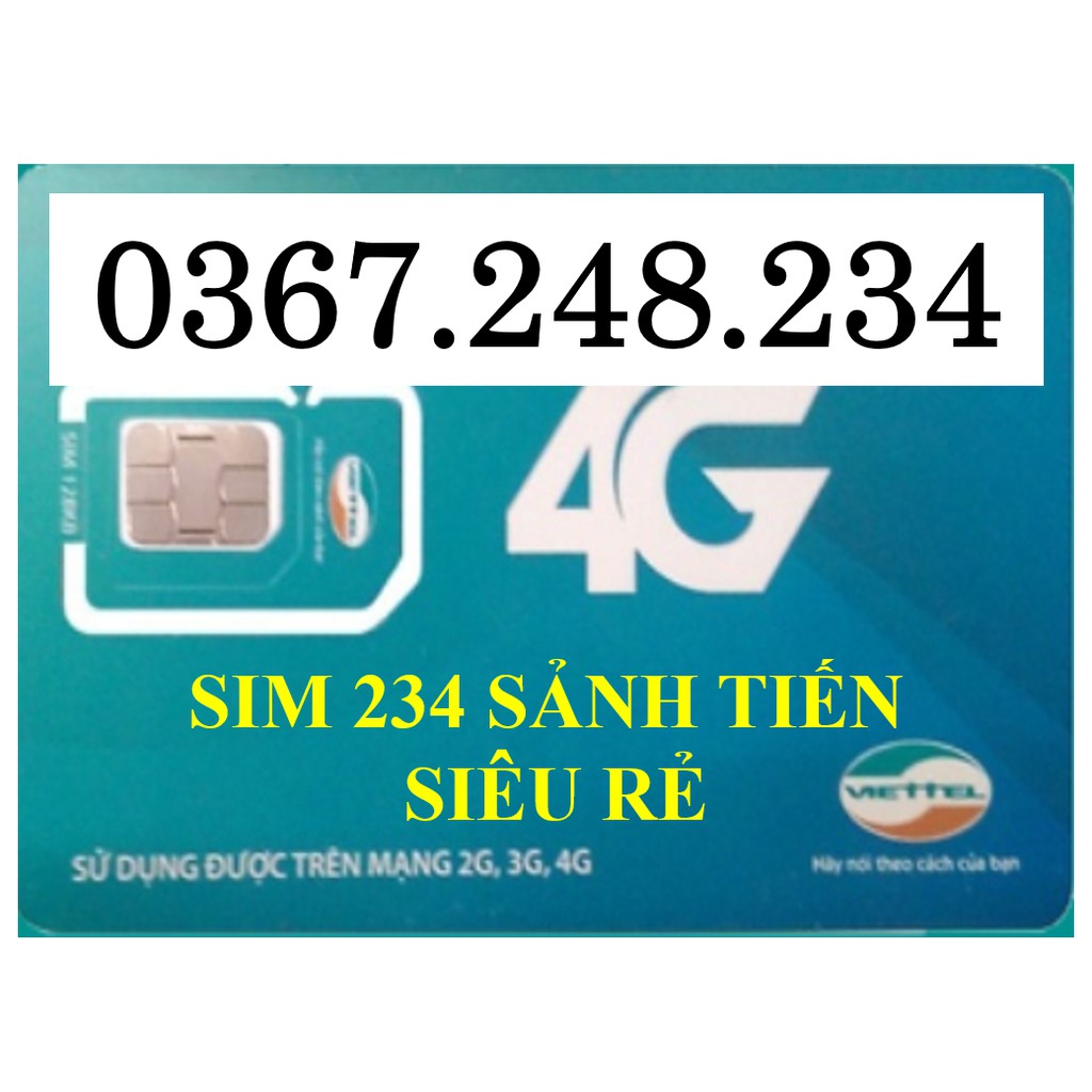 SIM SỐ ĐẸP VIETTEL SẢNH TIẾN 234 - THUẬN BUỒM XUÔI GIÓ