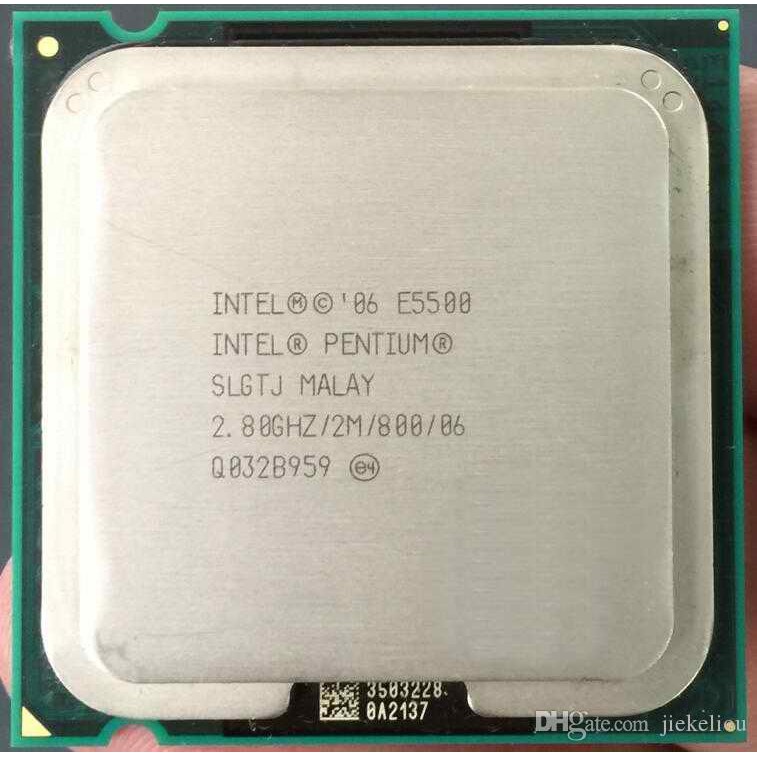 combo bộ sản phẩm- tặng keo - bộ vi xử lý CPU Intel Pentium E5700 socket 775 cho pc máy tính Wolfdale SLGTH,ốc lục năng