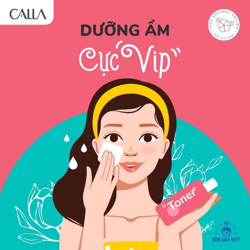 Bông làm sạch chuyên sâu 500g Calla của Bông Bạch Tuyết