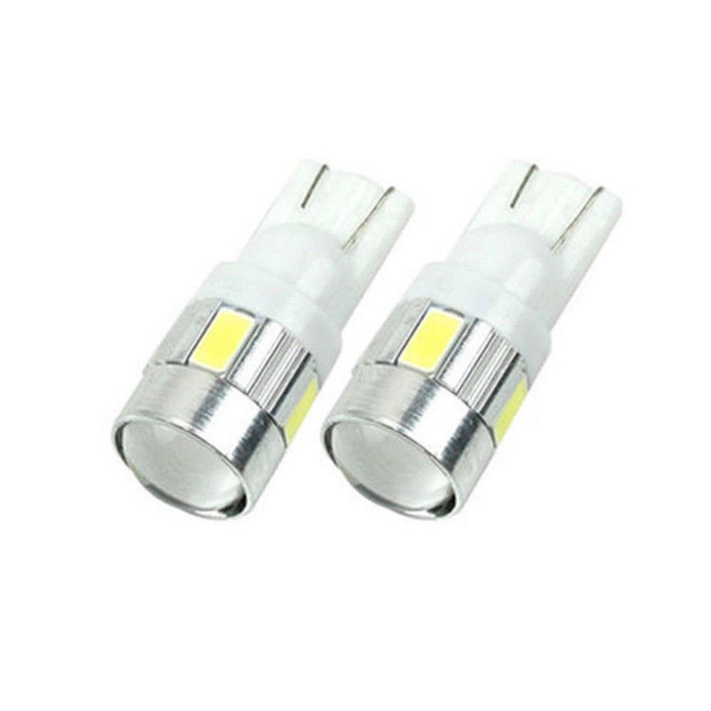 Đèn led 1 bóng 6 SMD T10 12V chuyên thắp sáng nội thất ô tô