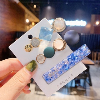 Combo 2-3 Kẹp Tóc Hợp Kim Đính Đá Và Ngọc Trai Giả/Nhân Tạo Thời Trang Xinh Xắn Cho Nữ