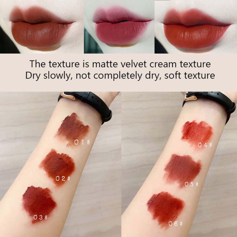 Son Môi Dạng Kem Màu Nhung Lì Lâu Trôi Chống Thấm Nước Màu Sắc Quyến Rũ MXGOODS