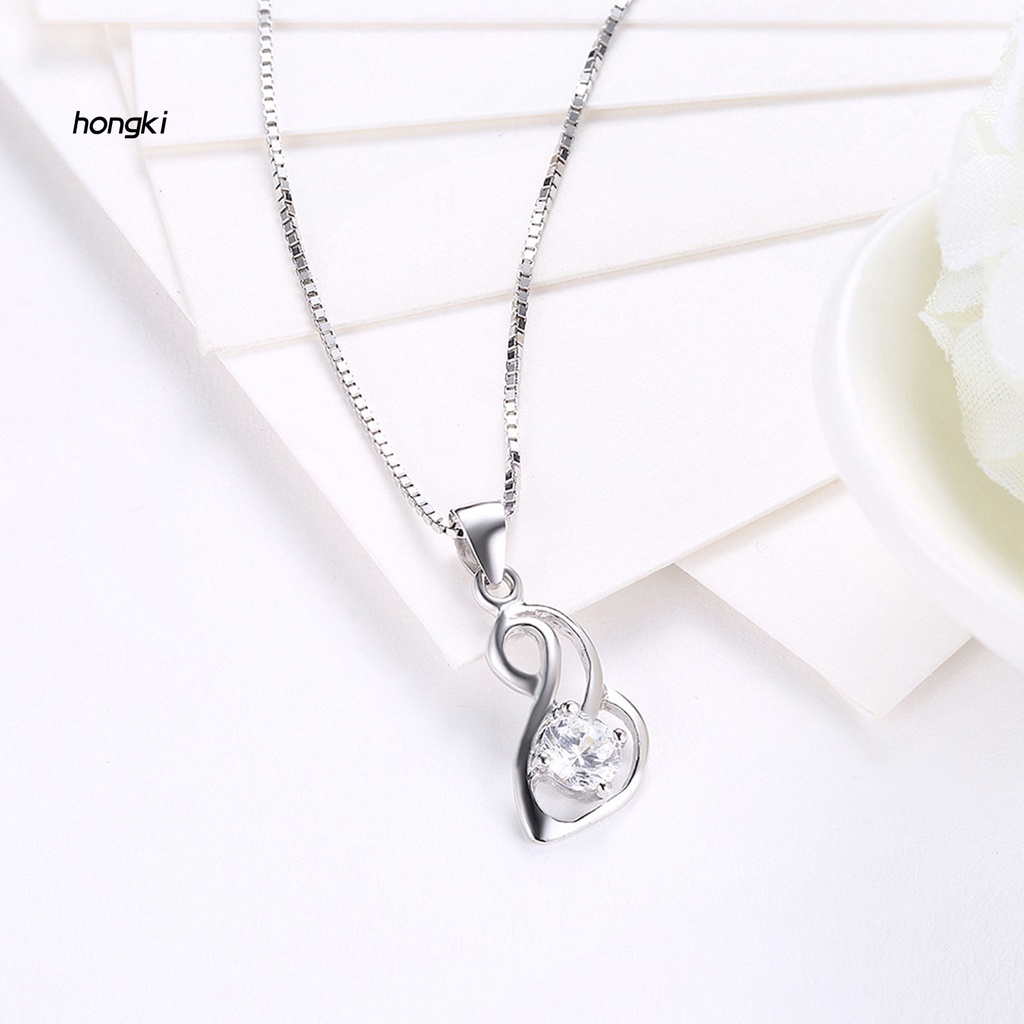 vòng cổ Mạ Bạc Đính Đá Zircon Hình Rắn Thời Trang Cho Nữ