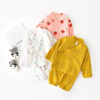 Bộ Rời Yukata Dài Tay Nhật Bản Cho Bé Yêu